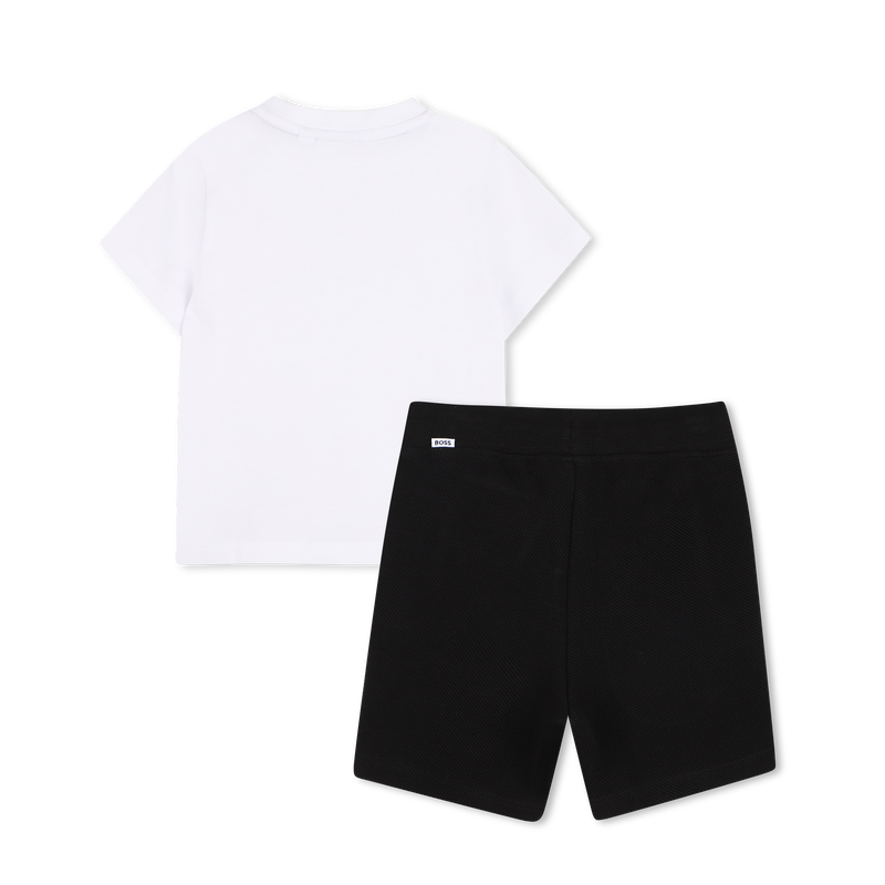 SET AUS T-SHIRT UND BERMUDASHORTS BOSS 
                        BOY