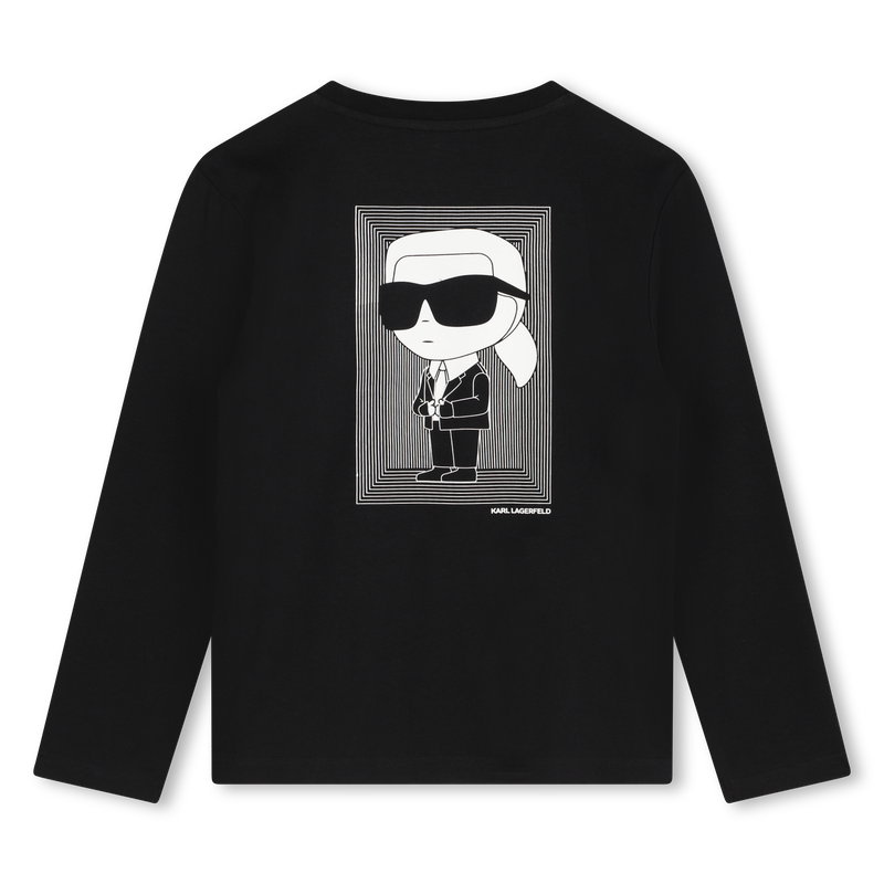 Lang&auml;rmliges Baumwoll-T-Shirt KARL LAGERFELD KIDS 
                        BOY
