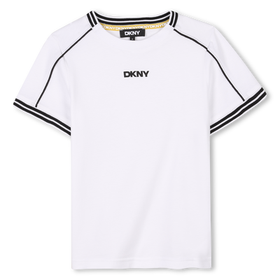 T-Shirt mit farbigen Streifen DKNY UNISEX