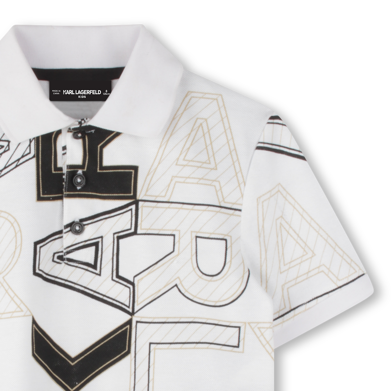 Kurz&auml;rmeliges Poloshirt KARL LAGERFELD KIDS 
                        BOY