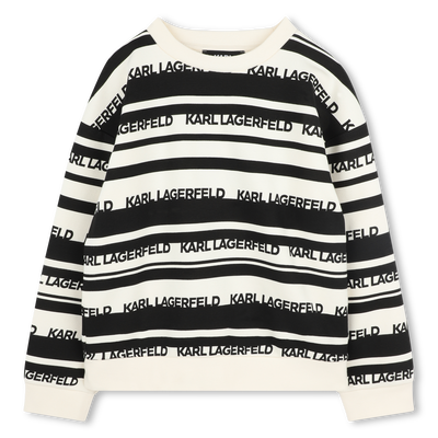 Gestreiftes Sweatshirt KARL LAGERFELD KIDS BOY