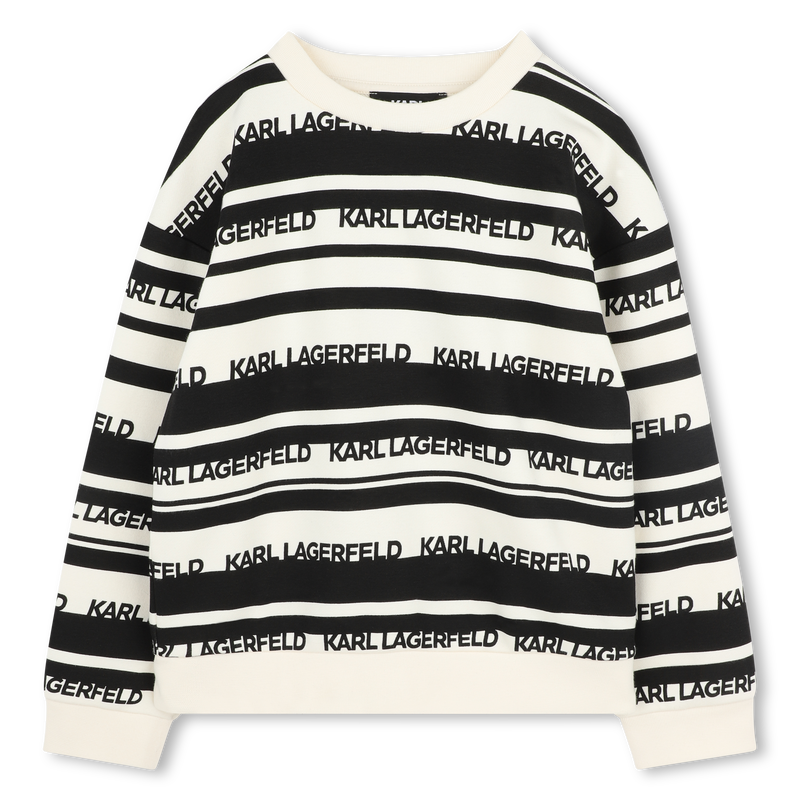Gestreiftes Sweatshirt KARL LAGERFELD KIDS 
                        BOY