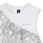 Zeremonienkleid aus bi-material KARL LAGERFELD KIDS 
                    GIRL