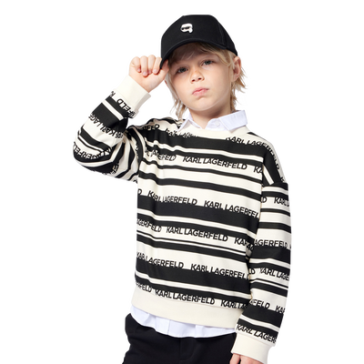 Verstellbares Baumwoll-Cap KARL LAGERFELD KIDS BOY
