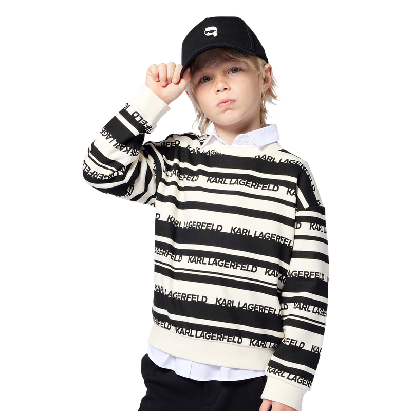 Verstellbares Baumwoll-Cap KARL LAGERFELD KIDS 
                        BOY