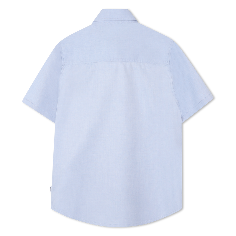 Einfarbiges Baumwollhemd BOSS 
                        BOY