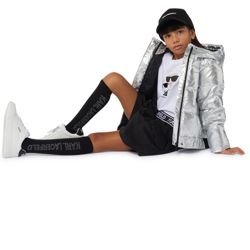 Ledersneaker mit Schn&uuml;rung KARL LAGERFELD KIDS 
                        BOY