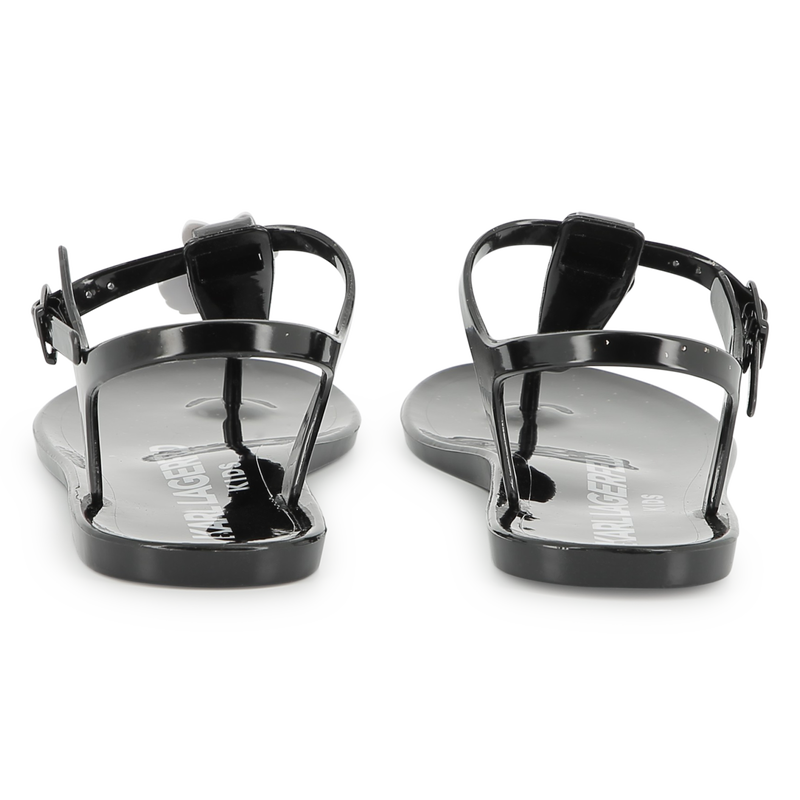Schnallen-Sandalen mit Badge KARL LAGERFELD KIDS 
                        GIRL
