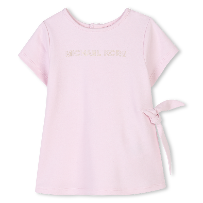 Kurz&auml;rmliges Baumwollkleid MICHAEL KORS 
                        GIRL