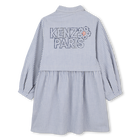 Hemdblusenkleid mit feinen Streifen KENZO KIDS 
                    GIRL