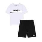 T-shirt + shorts set, WEISS, hi-res