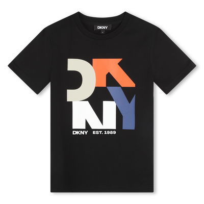 Kurzarm-T-Shirt aus Baumwolle DKNY BOY
