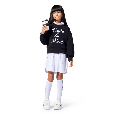 Sweatshirt mit Stickerei KARL LAGERFELD KIDS GIRL