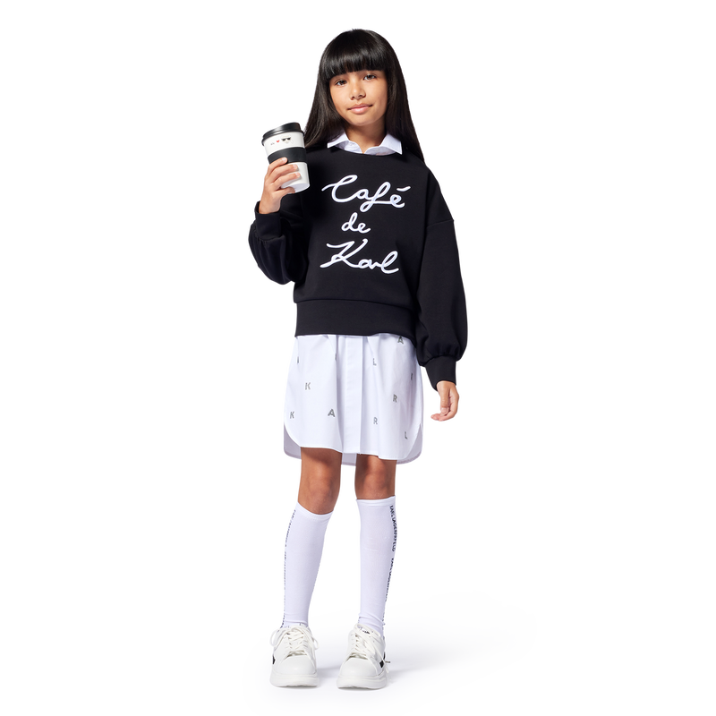 Sweatshirt mit Stickerei KARL LAGERFELD KIDS 
                        GIRL