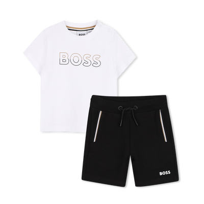 SET AUS T-SHIRT UND BERMUDASHORTS BOSS BOY