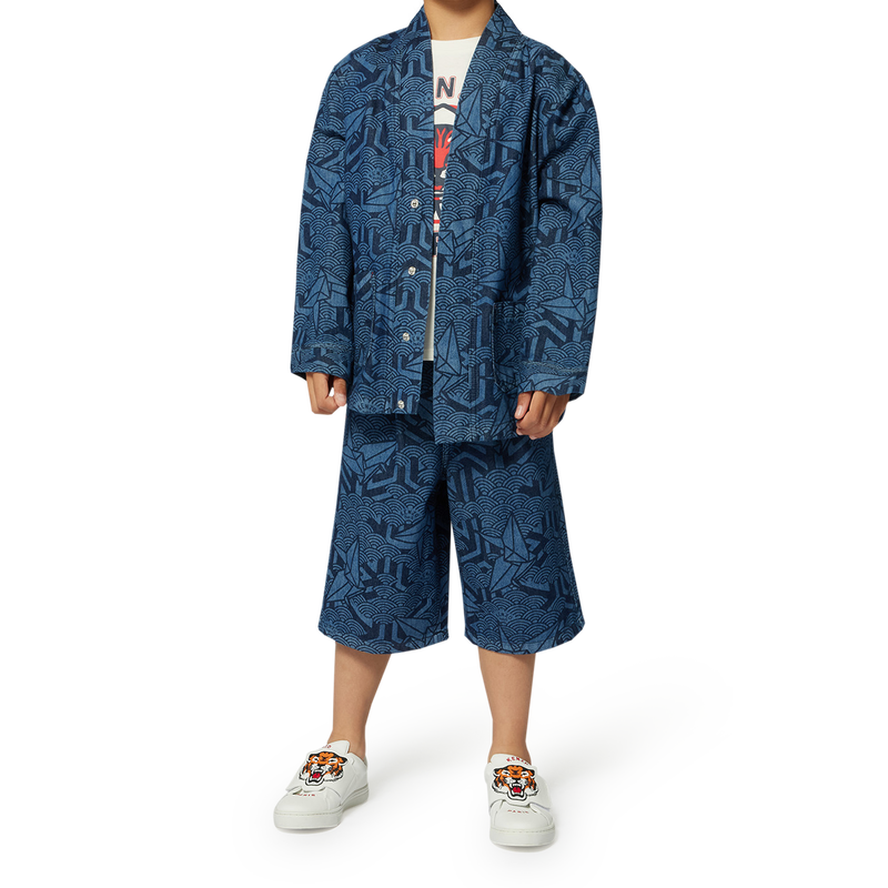 Jeans-Bermudas mit Druck KENZO KIDS 
                        BOY