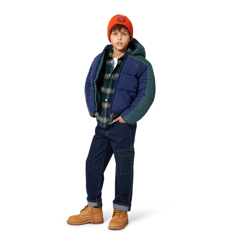 Wasserabweisende Daunenjacke mit Kapuze TIMBERLAND 
                        BOY