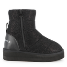 Paillettenbesetzte Stiefelette aus Textil KARL LAGERFELD KIDS 
                    GIRL