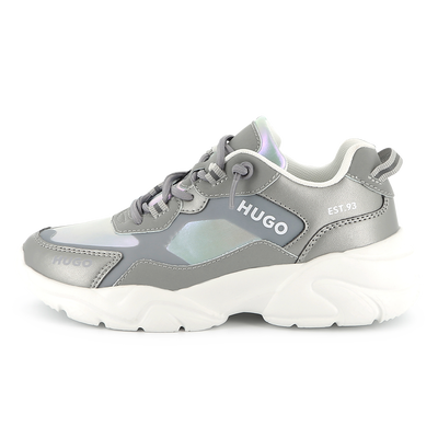 Schn&uuml;rsneakers aus Materialmix HUGO GIRL