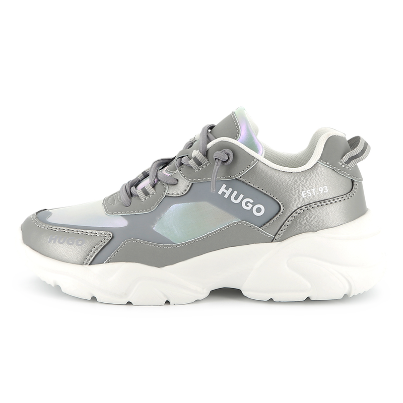 Schn&uuml;rsneakers aus Materialmix HUGO 
                        GIRL