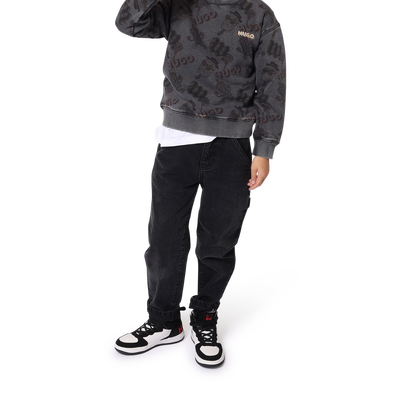 Weite, unifarbene Jeans HUGO BOY