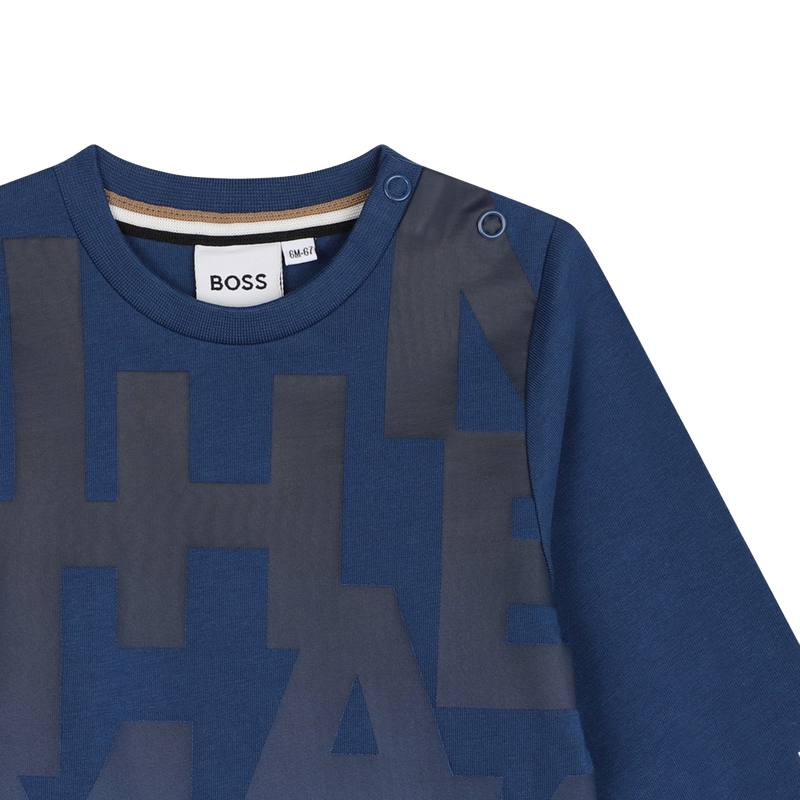 Langarmshirt mit Print vorne BOSS 
                        BOY