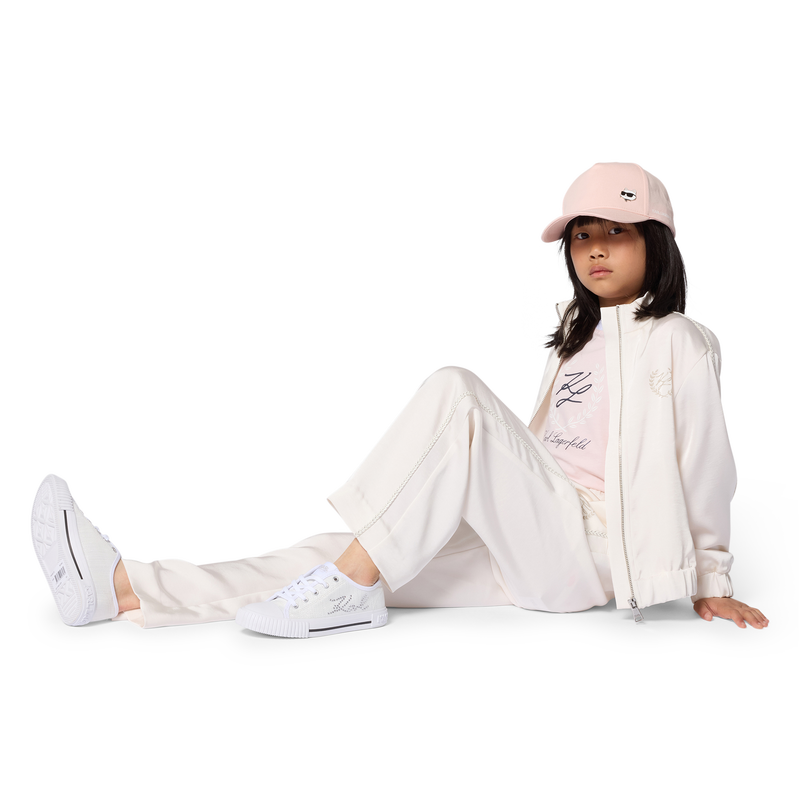 JOGGINGHOSE AUS SATIN KARL LAGERFELD KIDS 
                        GIRL