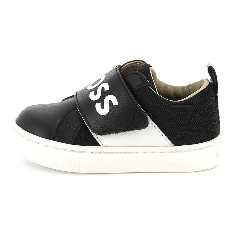 Ledersneaker mit Klettriemen BOSS 
                        BOY