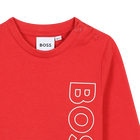 Baumwoll-Shirt mit Logo BOSS 
                    BOY