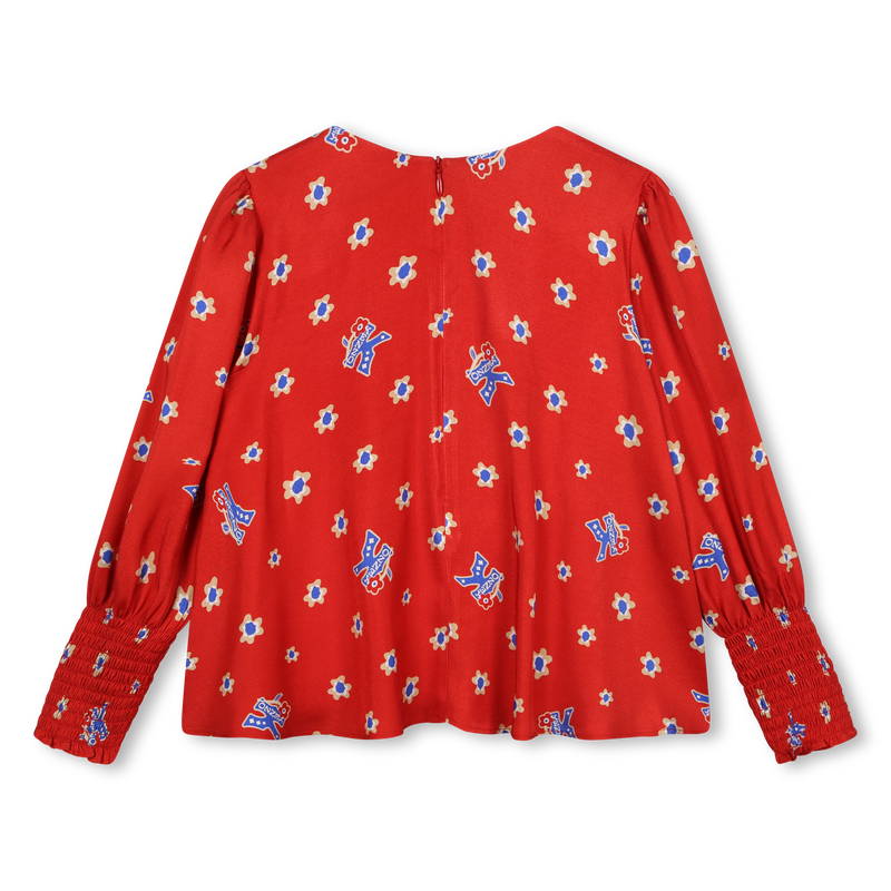 Luftige Bluse mit Print KENZO KIDS 
                        GIRL