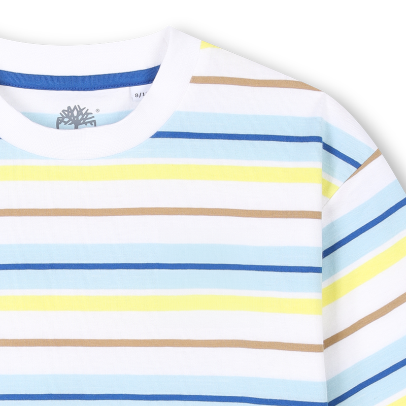 Weites, gestreiftes T-Shirt TIMBERLAND 
                        BOY