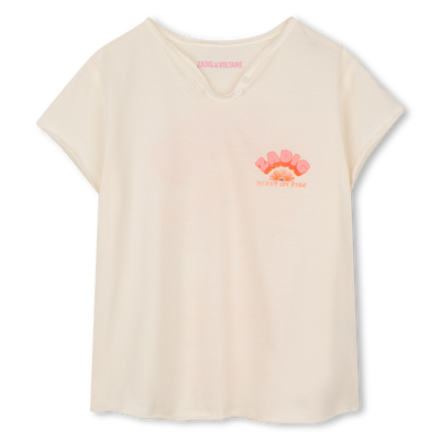 KURZ&Auml;RMELIGES T-SHIRT ZADIG & VOLTAIRE GIRL