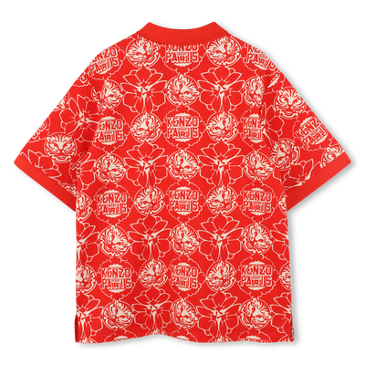 Bedrucktes Piqu&eacute;-Polohemd KENZO KIDS BOY