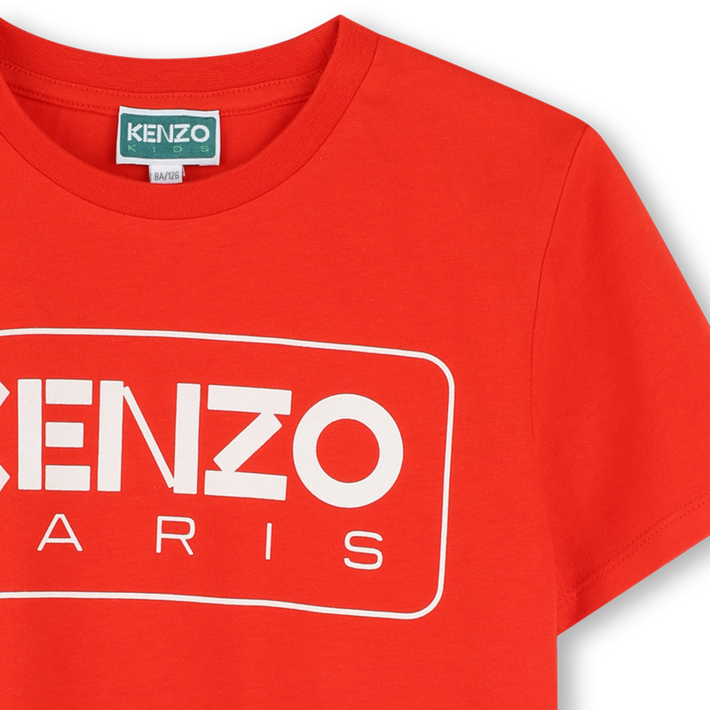 Kurzärmliges Baumwoll-T-Shirt KENZO KIDS 
                        BOY