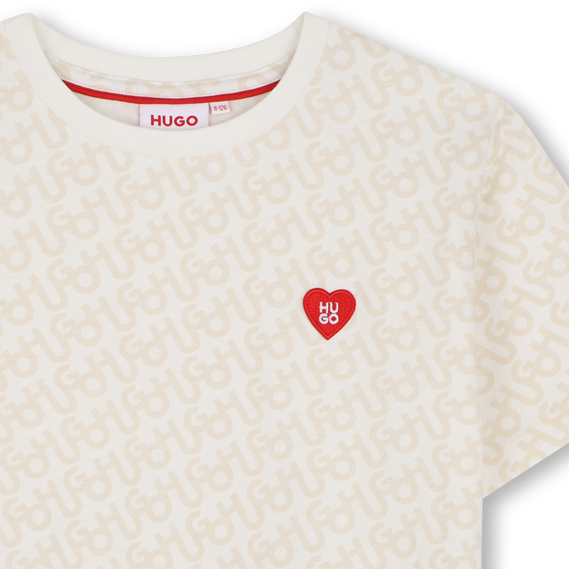 T-Shirt mit kurzen &Auml;rmeln HUGO 
                        M&Auml;DCHEN