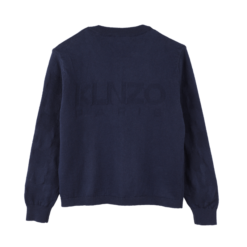 Unifarbiger Cardigan KENZO KIDS 
                        M&Auml;DCHEN