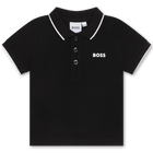 Kurz&auml;rmeliges poloshirt, SCHWARZ, hi-res
