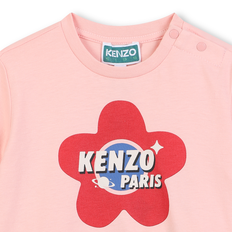 Kurz&auml;rmeliges Kleid KENZO KIDS 
                        GIRL