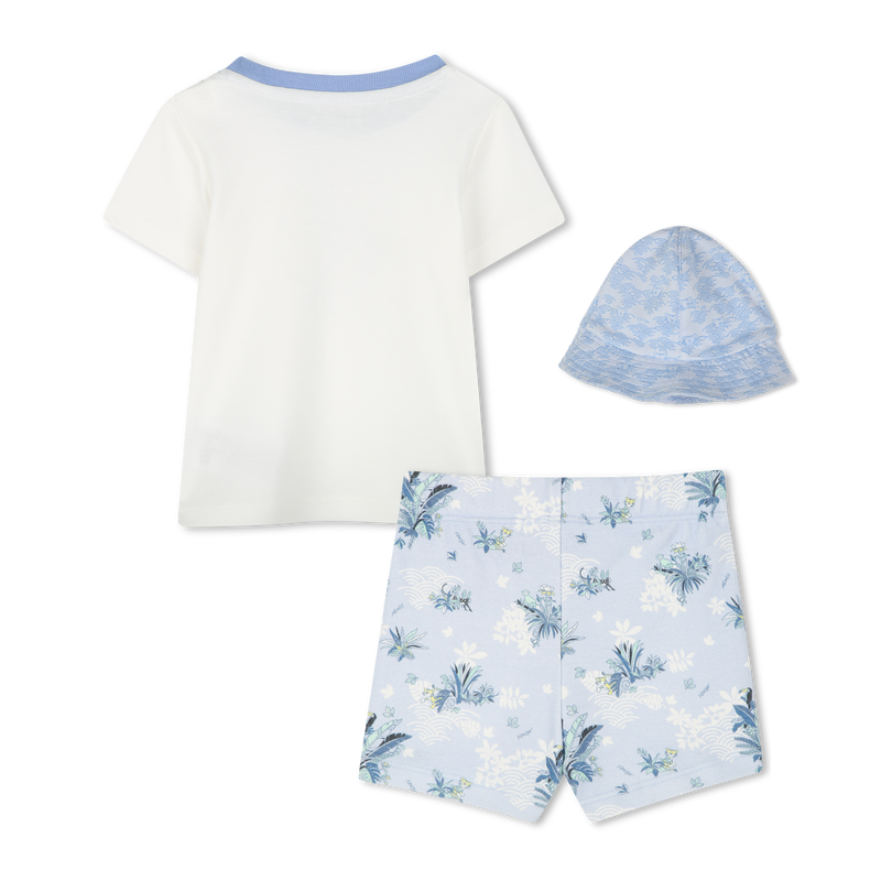 Set aus T-Shirt, Shorts &amp; Hut KENZO KIDS 
                        BOY
