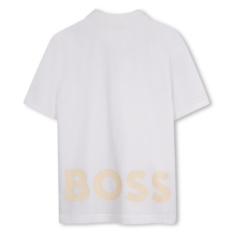 Baumwoll-Poloshirt mit Logo BOSS 
                        BOY