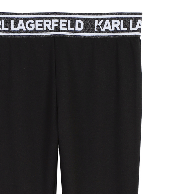 Leggings mit Metallic-Taille KARL LAGERFELD KIDS 
                        GIRL