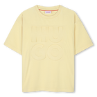 Baumwoll-T-Shirt mit Waschung HUGO 
                    BOY