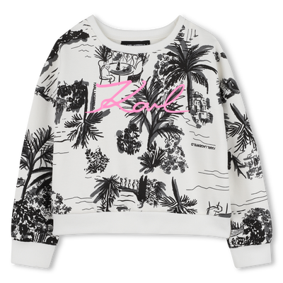 FLEECE-SWEATSHIRT KARL LAGERFELD KIDS GIRL
