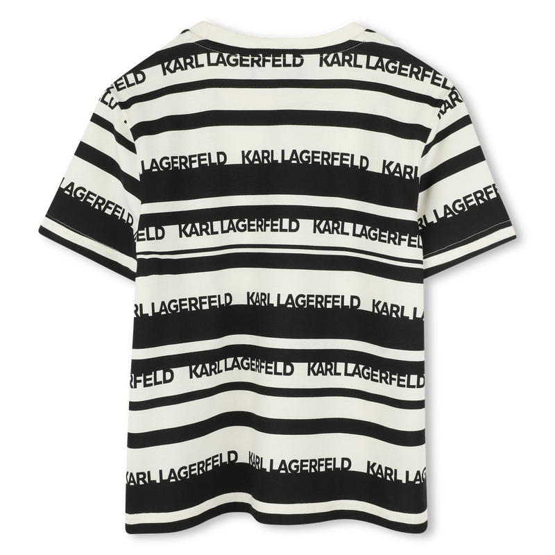 Gestreiftes T-Shirt KARL LAGERFELD KIDS 
                        BOY