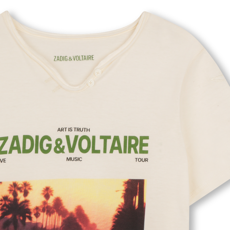 KURZ&Auml;RMELIGES T-SHIRT ZADIG & VOLTAIRE 
                        BOY