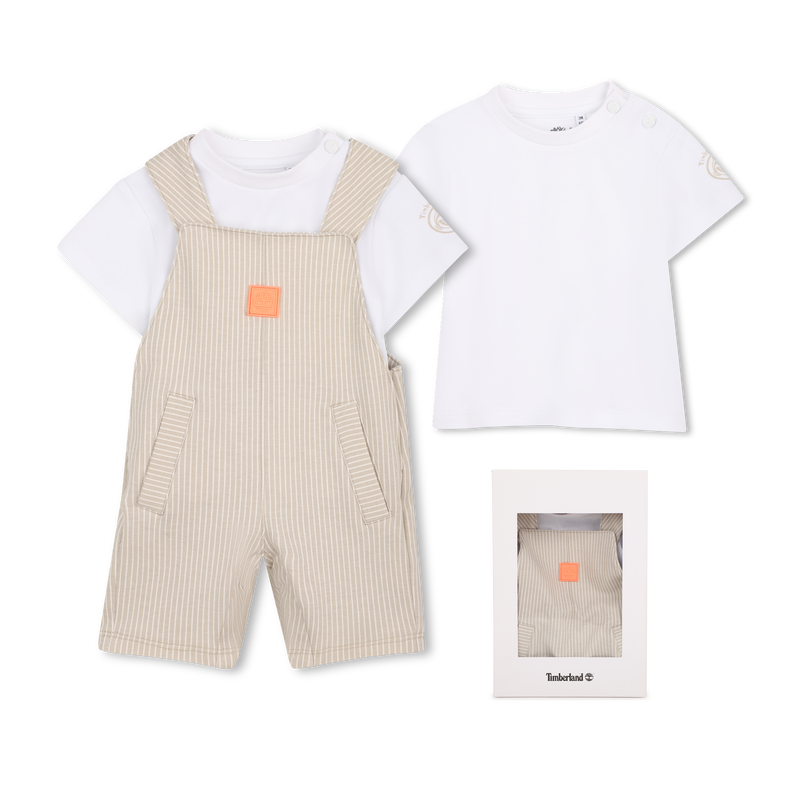 OVERALL UND T-SHIRT-SET TIMBERLAND 
                        BOY