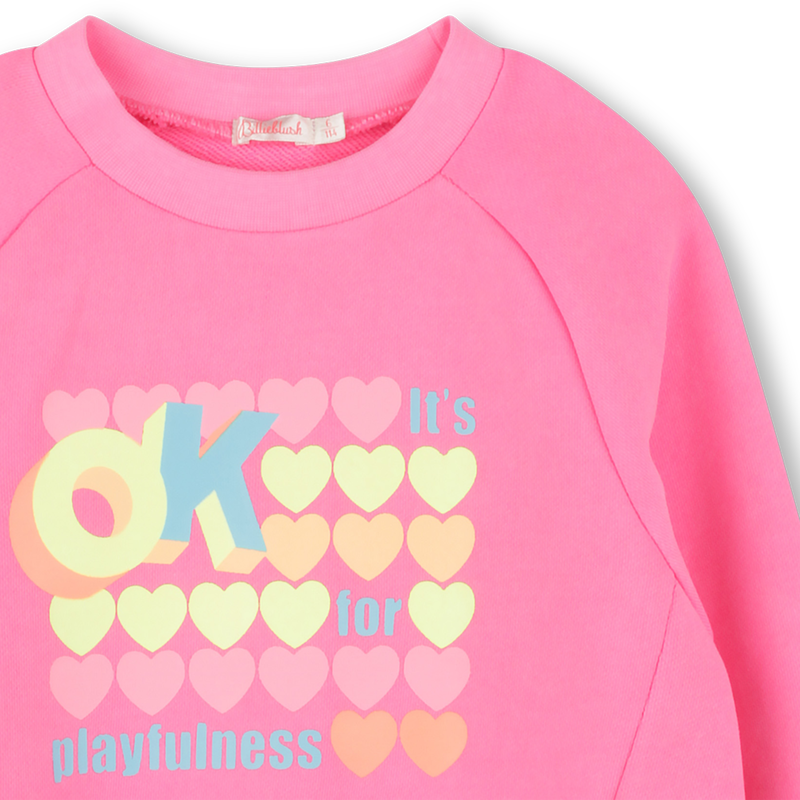 Gef&auml;rbtes Molton-Sweatshirt BILLIEBLUSH 
                        GIRL