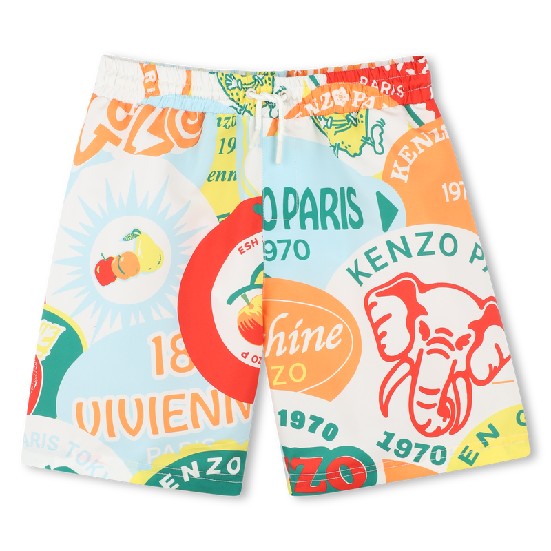 Bedruckte Badeshorts KENZO KIDS 
                        BOY