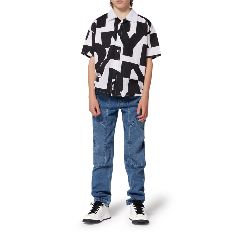 Jeans mit verstellbarem Bund DKNY 
                        UNISEX