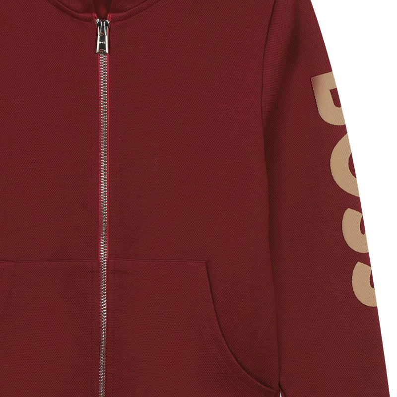 Cardigan mit Zip aus Piqué BOSS 
                        BOY